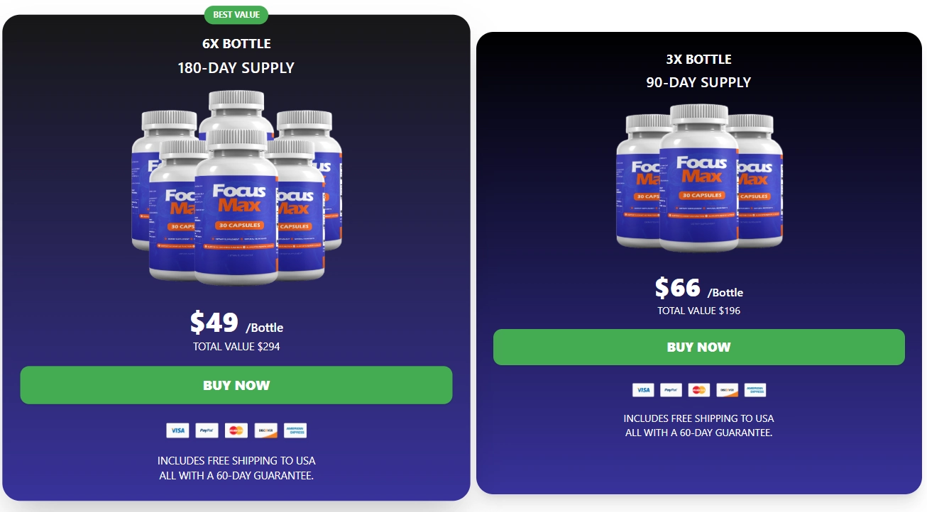 Focusmax bundle packages and official purchase options